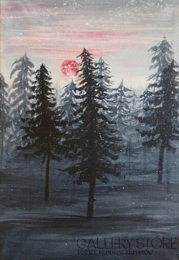 Zuzanna Gaudnik-Czerwień nocy -Malarstwo