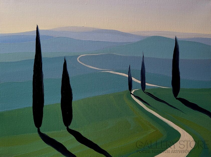 Jacek Malinowski-Val d'Orcia III-Olej