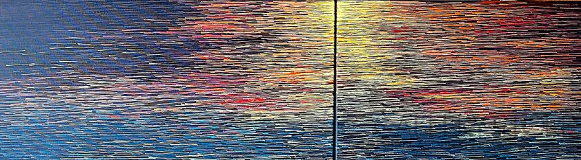 Jacek Malinowski-Il tramonto sul mare-Malarstwo