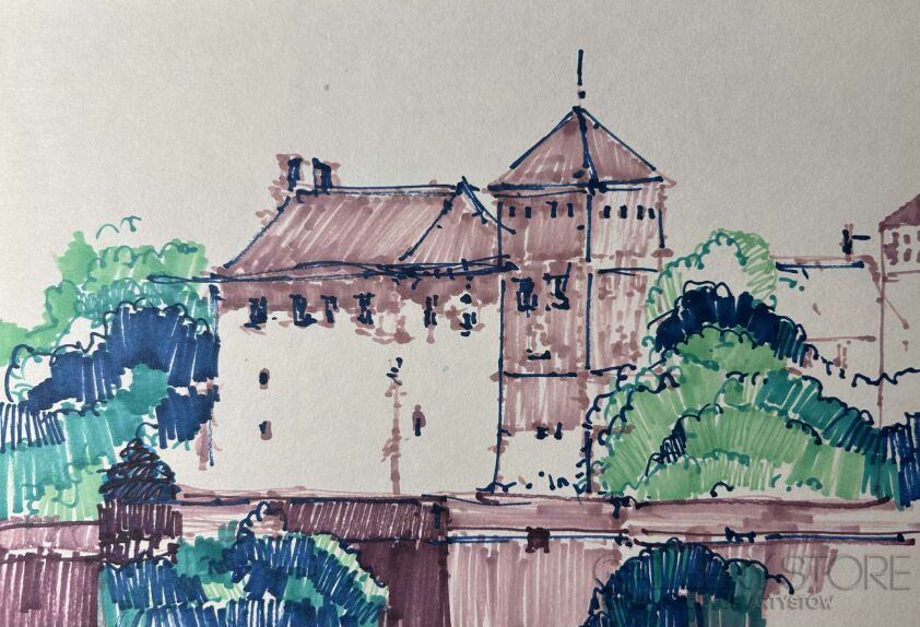 Klaudia Pawelec-Gliklich-Wawel III-Rysunek