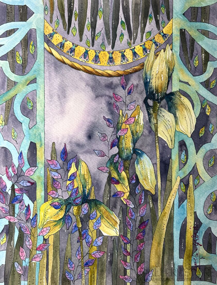 Klaudia Pawelec-Gliklich-Irysowy witraż -Malarstwo