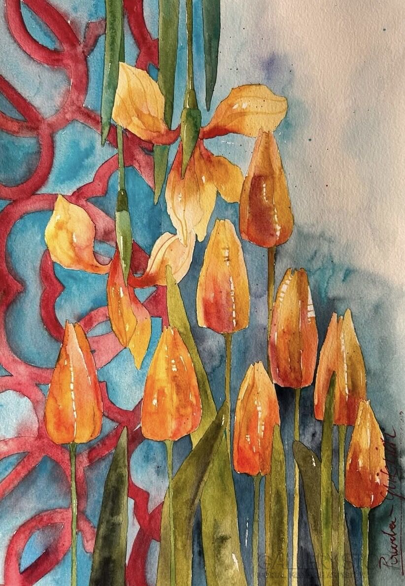 Klaudia Pawelec-Gliklich-Kwiaty IV-Malarstwo