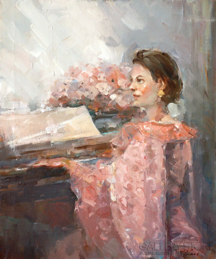 Krzysztof Tracz-Pianistka-Olej