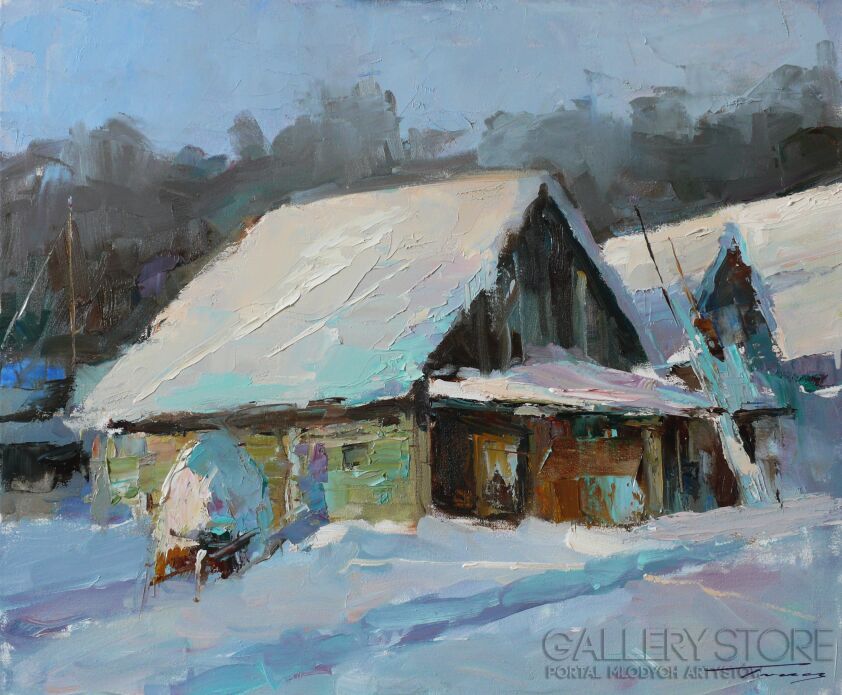 Krzysztof Tracz-Pejzaż zimowy_57-Olej