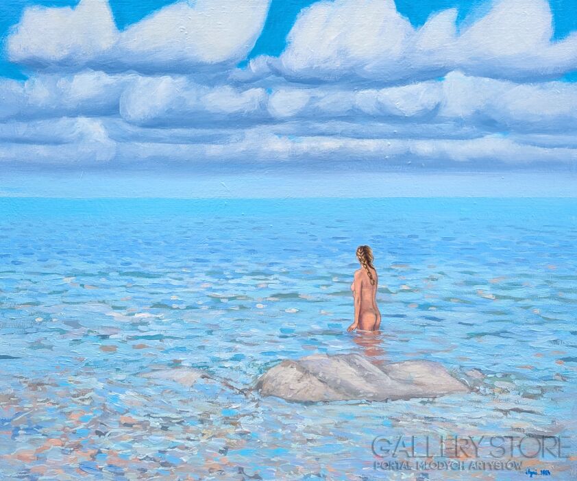 Agnieszka Turek-Blue summer-Malarstwo