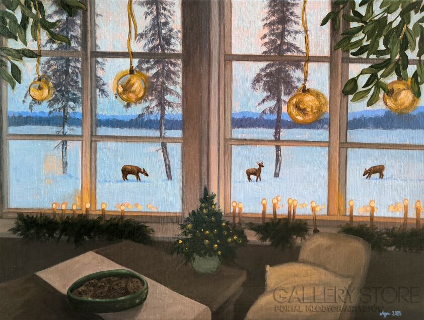 Agnieszka Turek-Świąteczna harmonia-Malarstwo