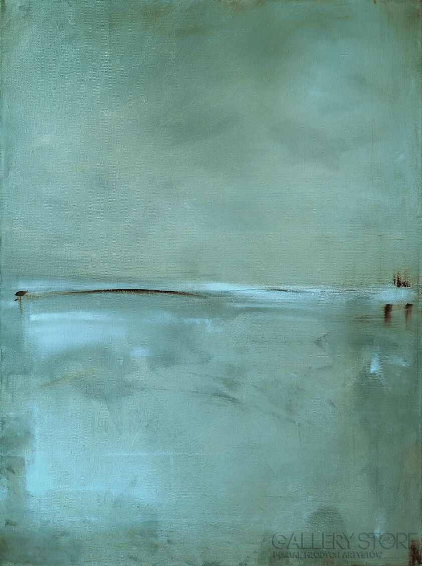 Maja Gajewska-Oliwka z błękitem I-Malarstwo