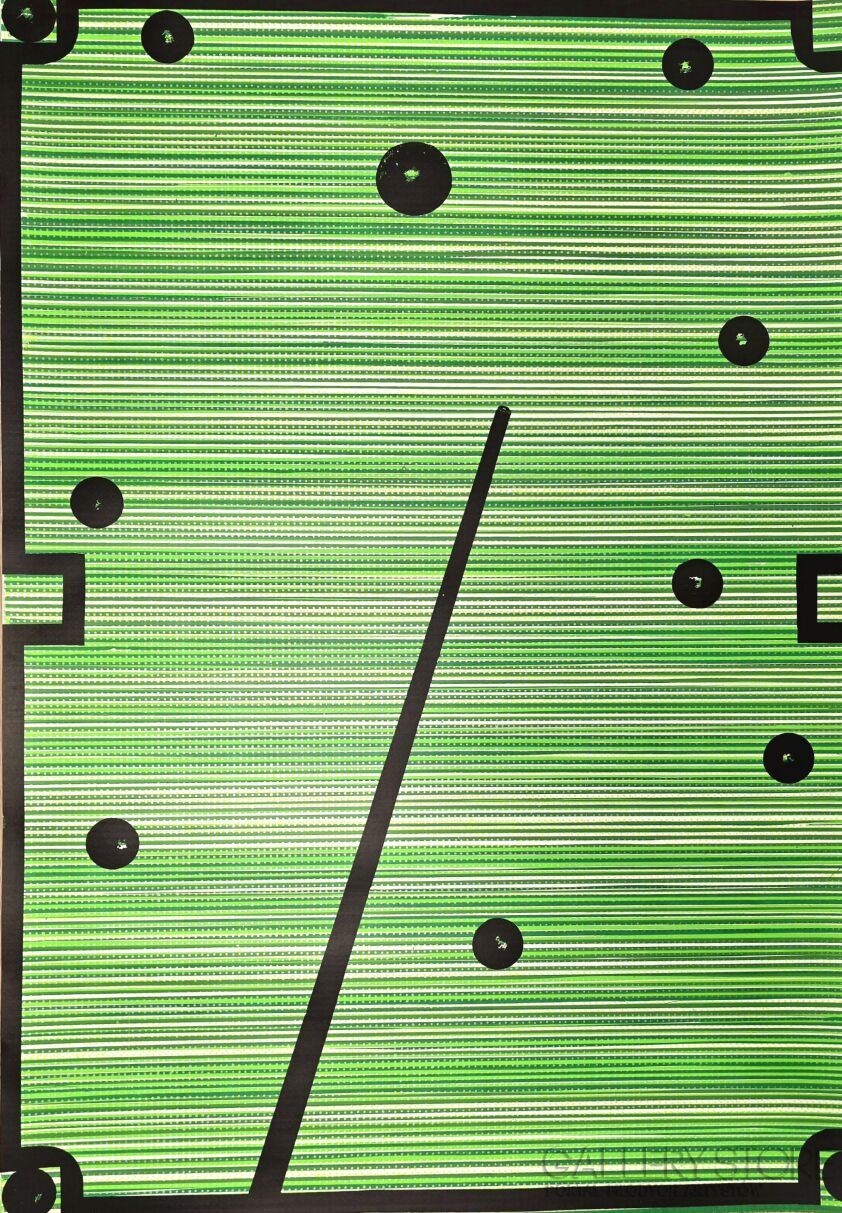 Amadeusz Popek-Billard green-Grafiki i plakaty