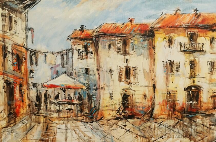 Dariusz Grajek-Paryska "Cafe''"-Malarstwo