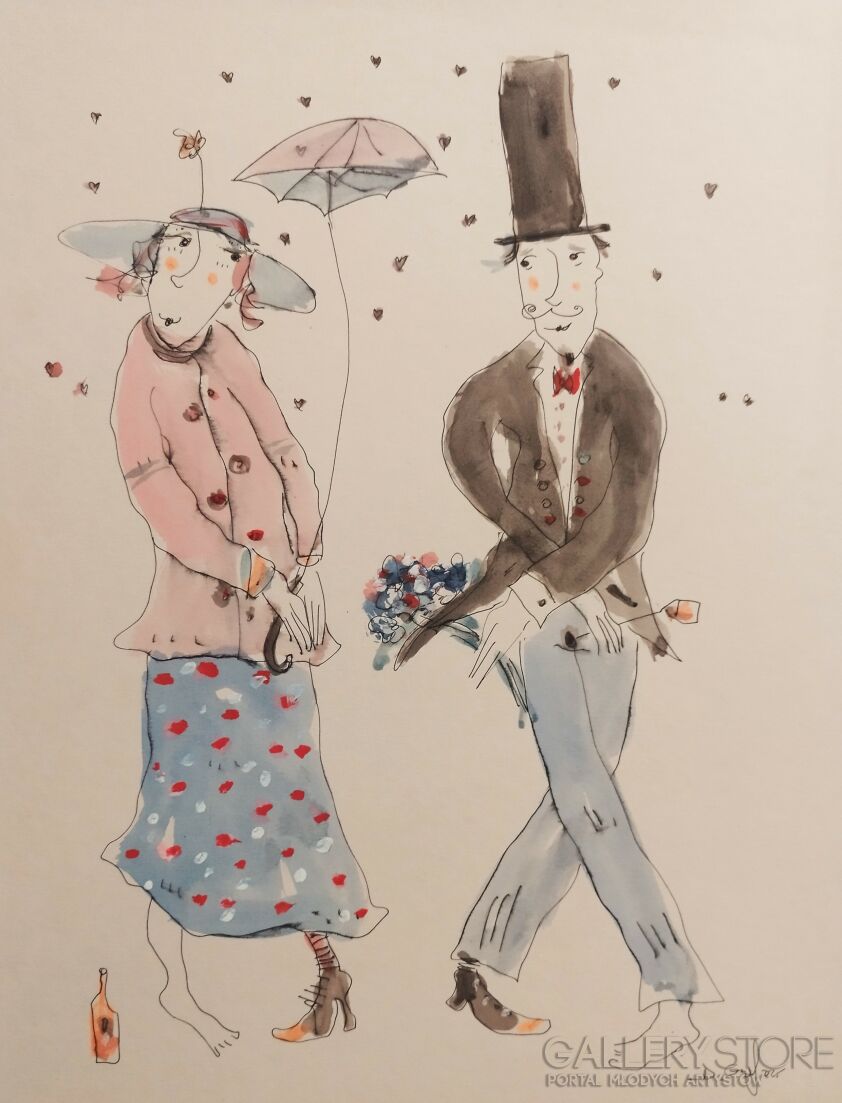 Dariusz Grajek-Kwiatki zakochanych...-Malarstwo