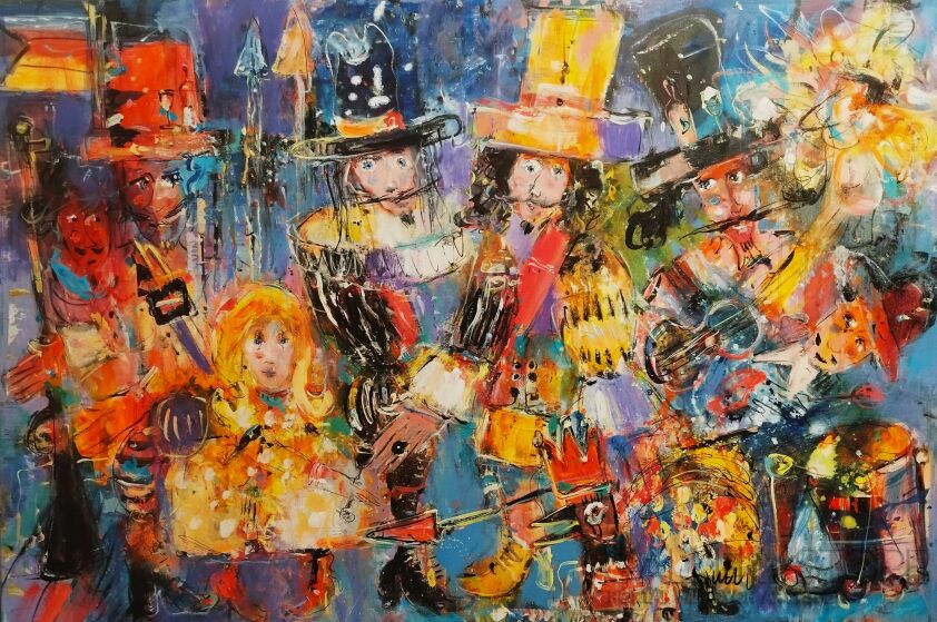 Dariusz Grajek-Wymarsz strzelców i.....-Malarstwo