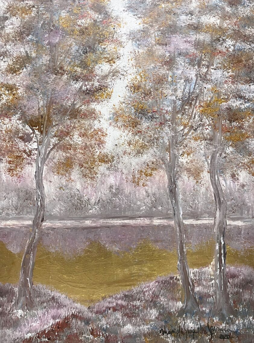 Mariola Świgulska-Przeglądając się w złotej rzece-Malarstwo