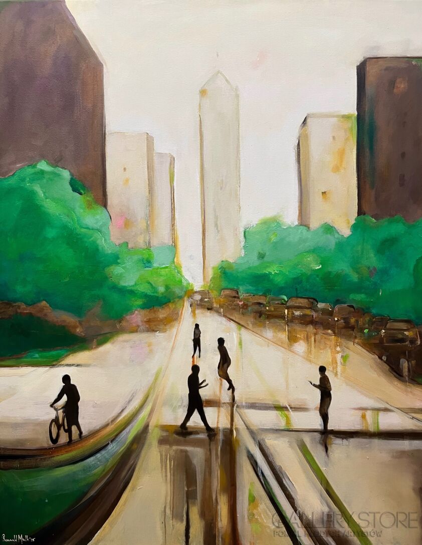 Romuald Mulk Musiolik-Oakdowntown-Malarstwo