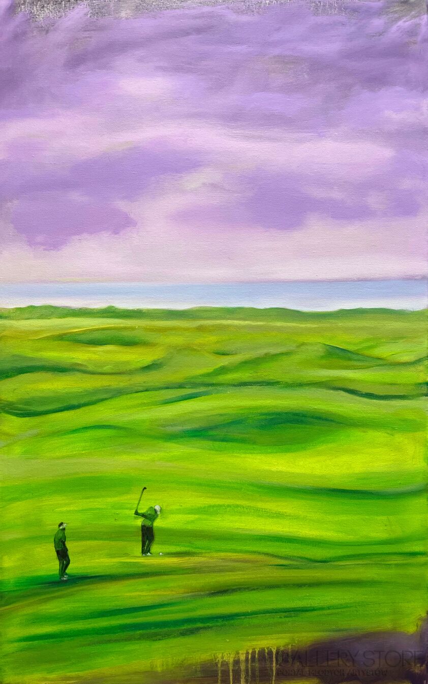 Romuald Mulk Musiolik-Golf na Kauri Cliffs-Malarstwo