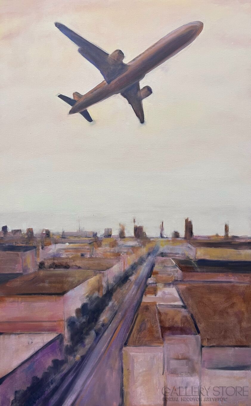 Romuald Mulk Musiolik-Popołudniowy wylot-Malarstwo