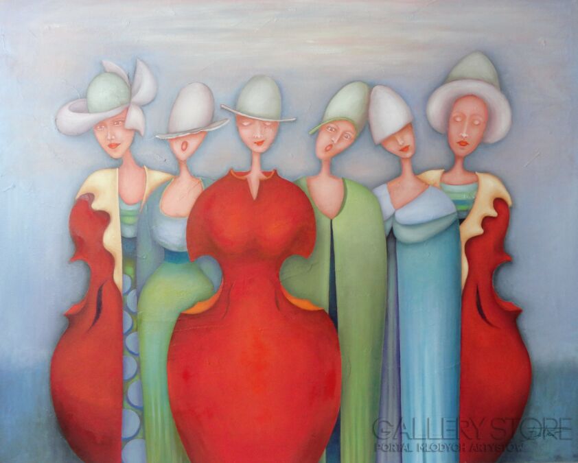 Janina Batko-"Sekstet"-Malarstwo