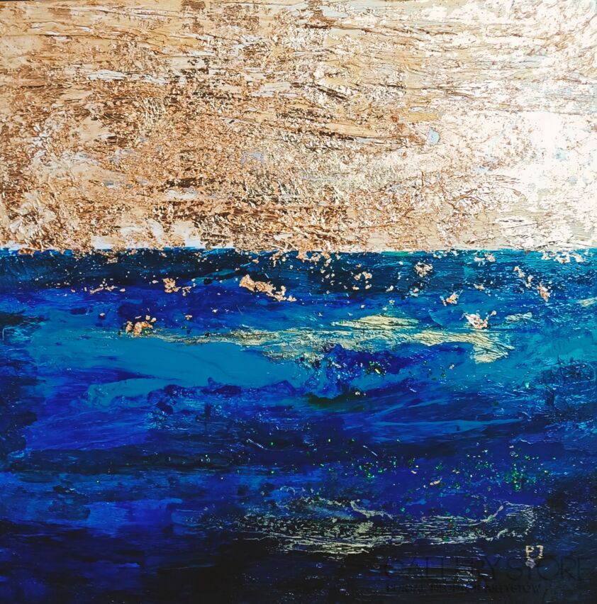 Joanna Pyrskała-Lagoon horizon.-Malarstwo
