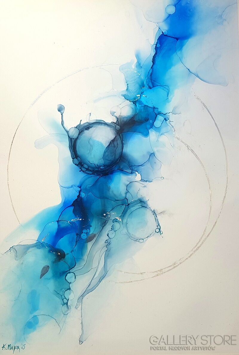 Karolina Majer-Blue emotions-Technika mieszana