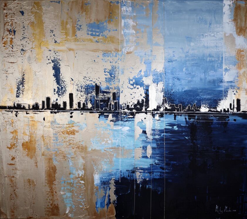 Martyna Mączka-Ocean city-Malarstwo