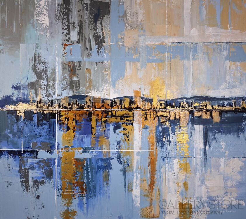 Martyna Mączka-Blue mountains-Malarstwo