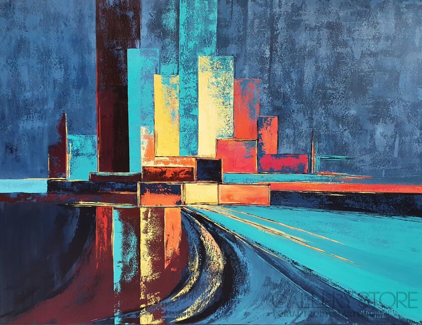 Małgorzata Burcicka-Kozieł-Metropolie VII-Malarstwo