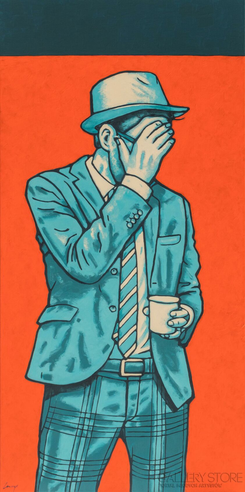 Marcin Lenczowski-Niebieski nr 95-Malarstwo