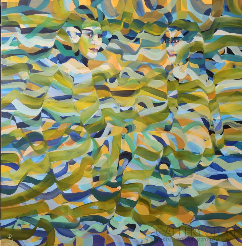 Paweł Dąbrowski-Śniadanie na zielonej trawie-Malarstwo