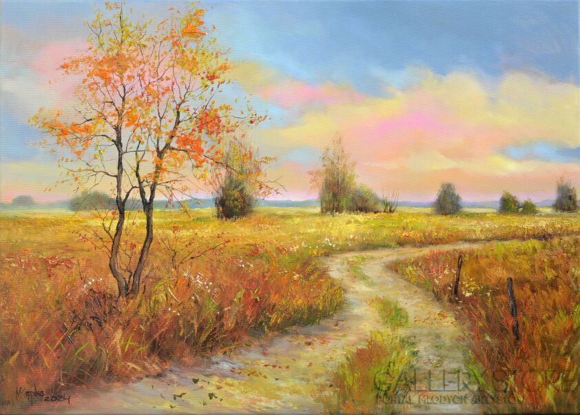 Magdalena  Kępka-Złota jesień -Malarstwo
