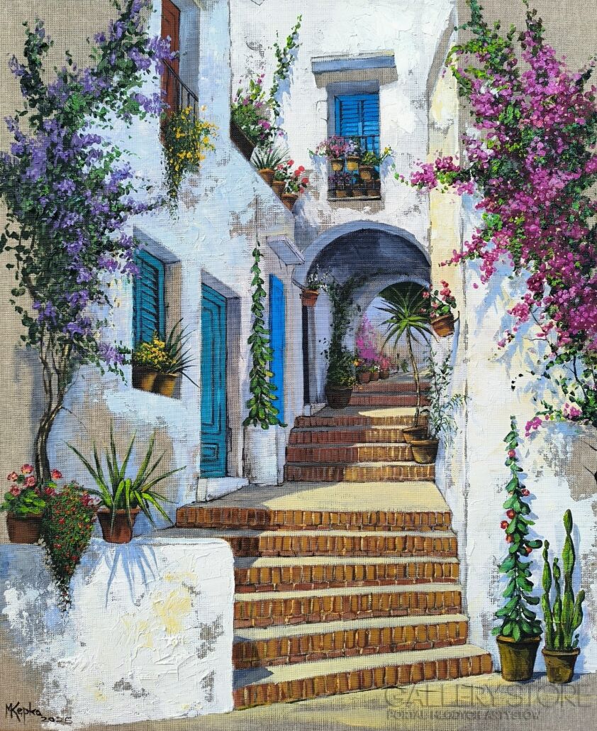 Magdalena  Kępka-Zaułek w słońcu-Malarstwo