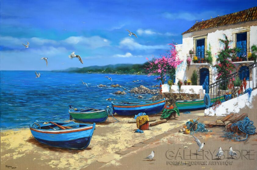 Magdalena  Kępka-Portowe życie -Malarstwo