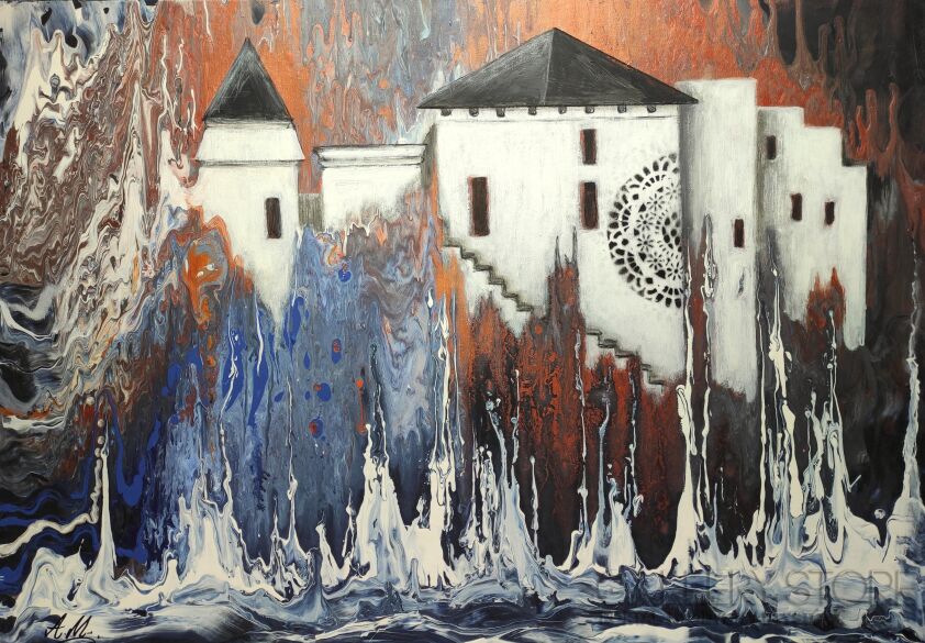 Aleksandra  Michalik-Mój biały zamek-Malarstwo