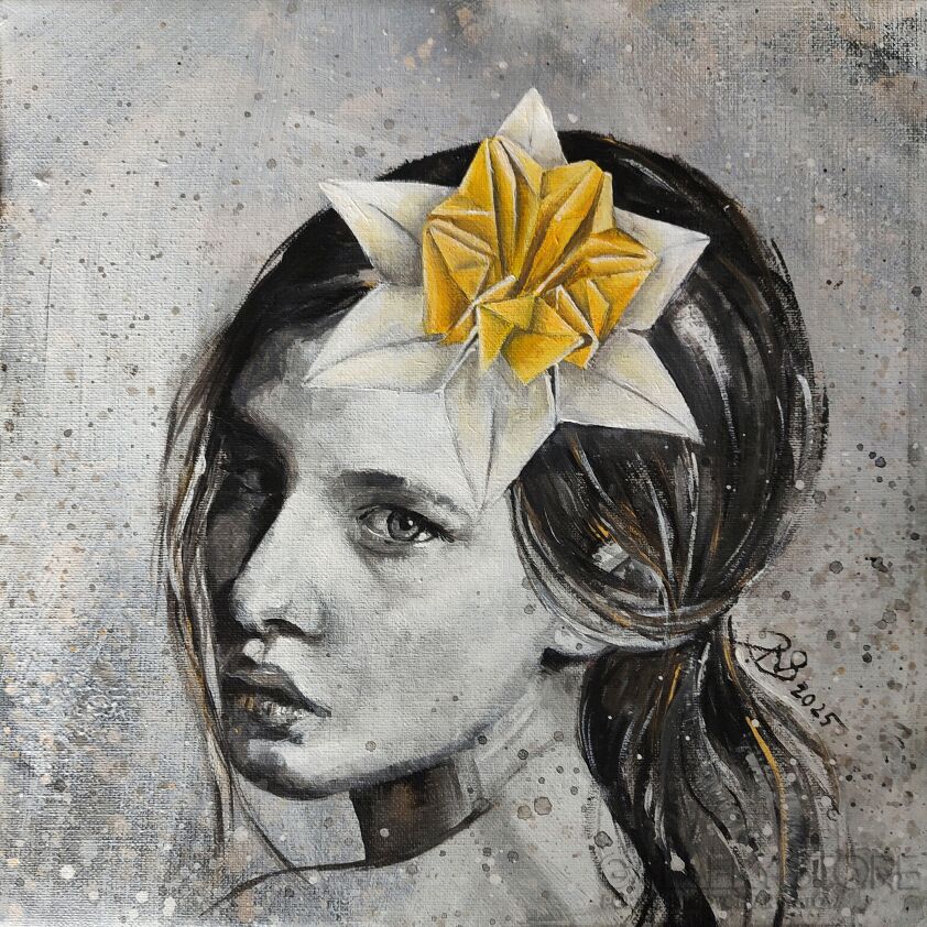 Anna Perek-Sobierajska-Z cyklu Kobiety Kwiaty - NARCYZ-Akryl