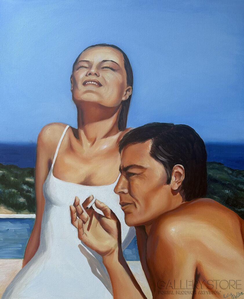 Katia Meller-La piscine-Malarstwo
