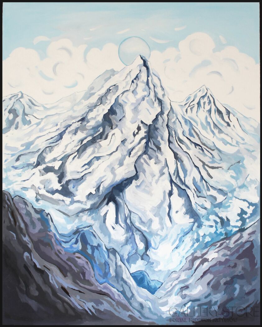 Monika Siwiec-Zimowe wzgórza-Malarstwo