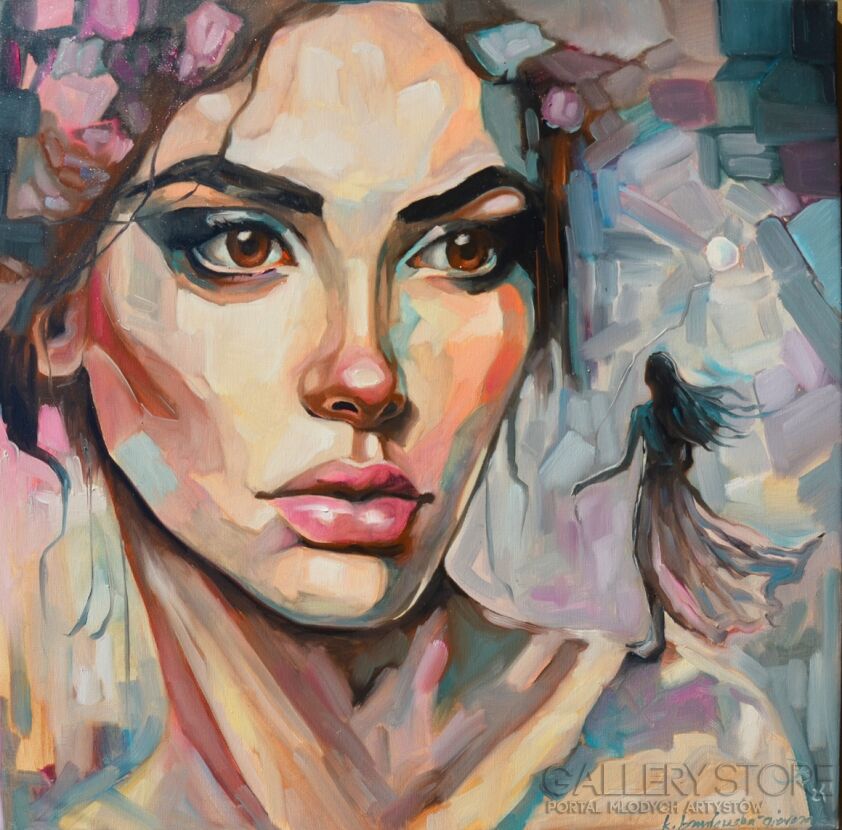 Katarzyna Bruniewska-Gierczak-Różem malowana-Olej