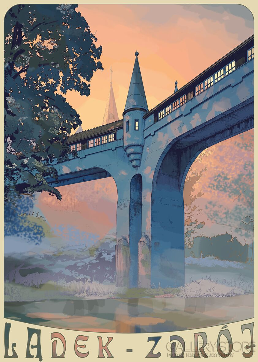 Jan Jerzmański-Lądek-Zdrój-Grafiki i plakaty