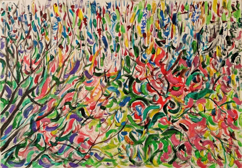 Mikołaj Jackiewicz-Kwiaty górskie-Malarstwo