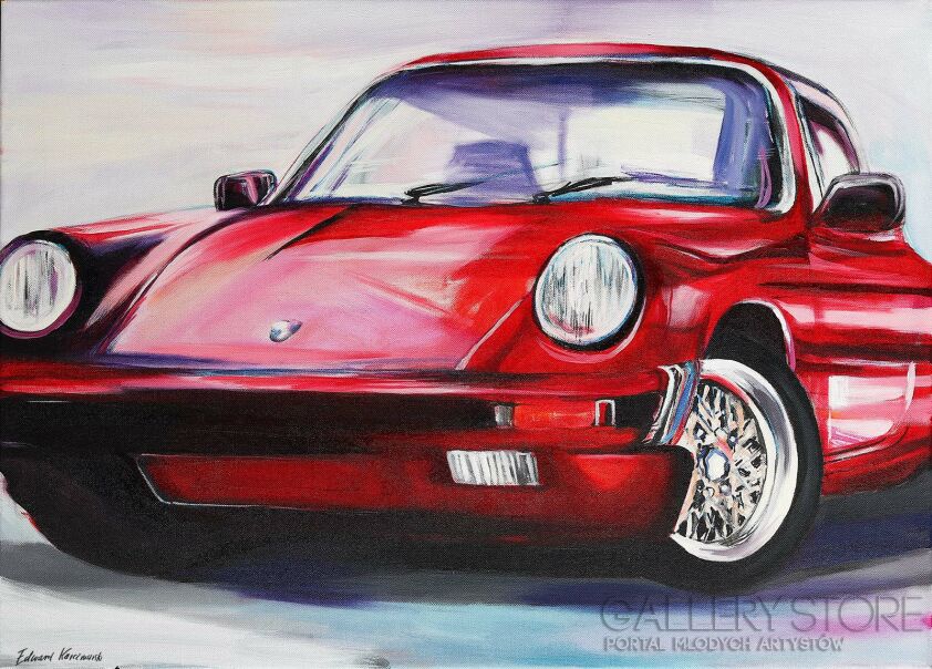 Edward Karczmarski- Porsche 911 II-Malarstwo