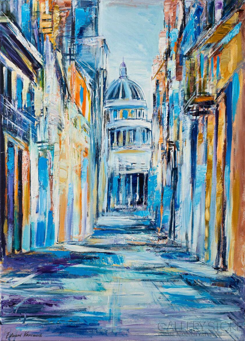 Edward Karczmarski-Obraz olejny Hawana XXXII-Malarstwo