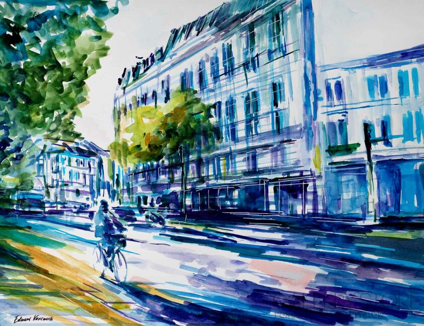 Edward Karczmarski-Spacer po Paryżu 01-Malarstwo