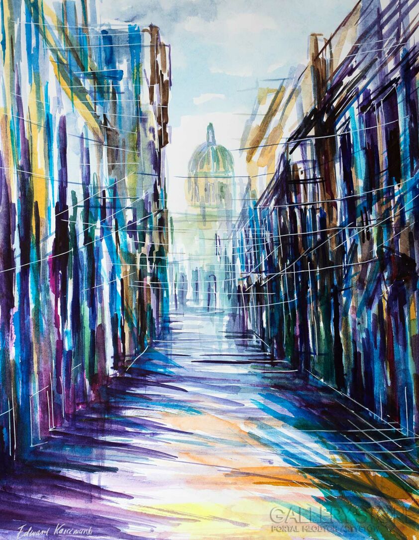 Edward Karczmarski-Spacer po Hawanie 01-Malarstwo