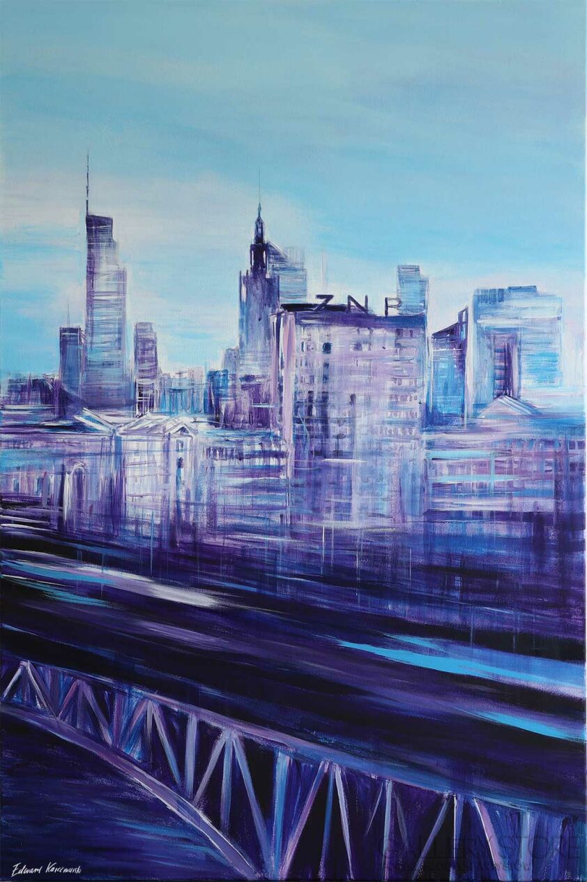 Edward Karczmarski-Warszawa - pejzaż miasta XIX-Malarstwo