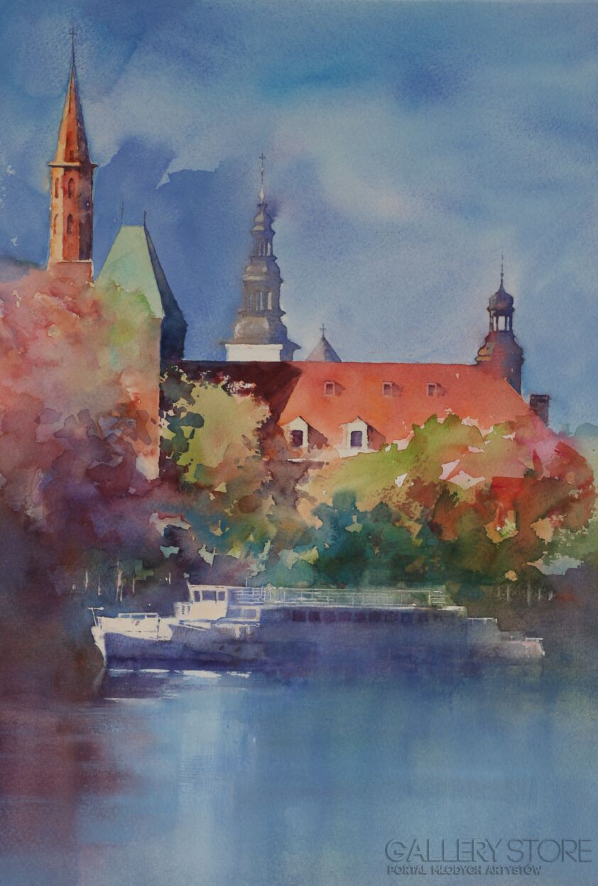 Witold Zieliński-WROCŁAW - NAD ODRĄ III-Malarstwo
