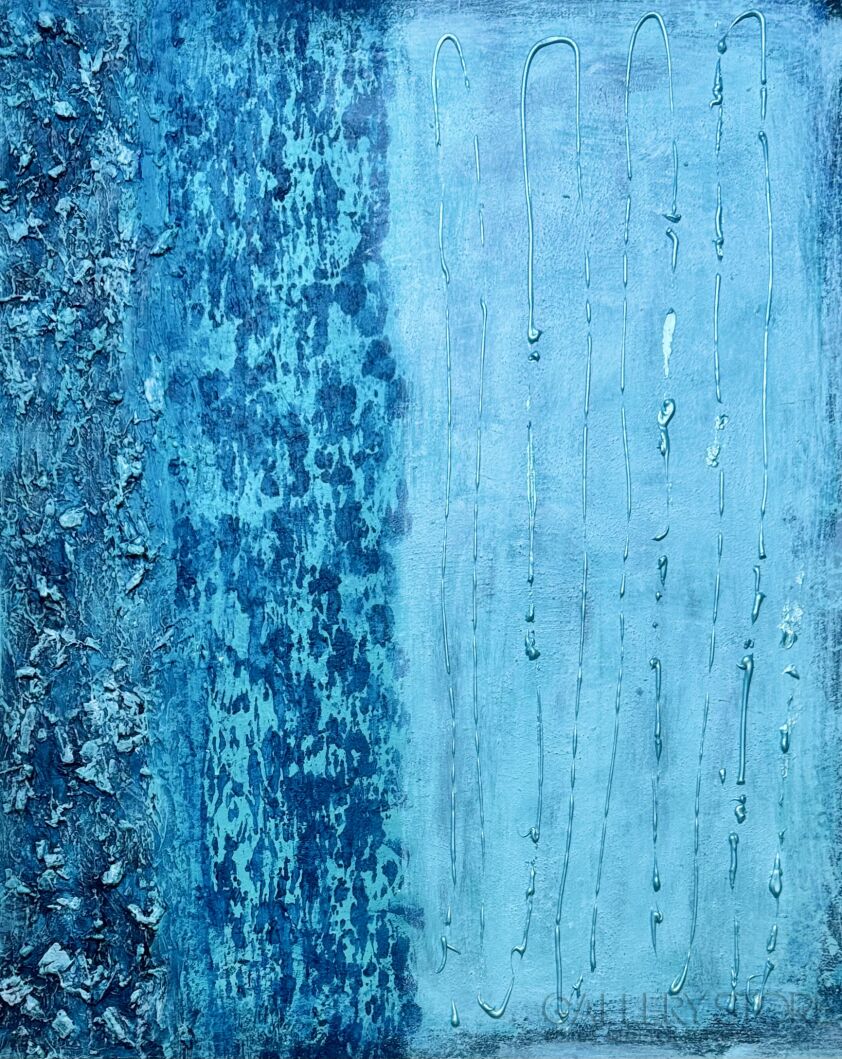 Monika Kargol-Nastroj w kolorach błękitu-Malarstwo