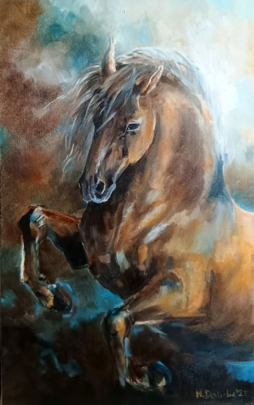 Michalina Derlicka-Gniady koń-Malarstwo