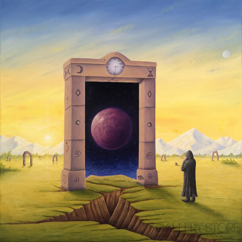 . ASENSIR-"Planet X" z cyklu "Time"-Malarstwo