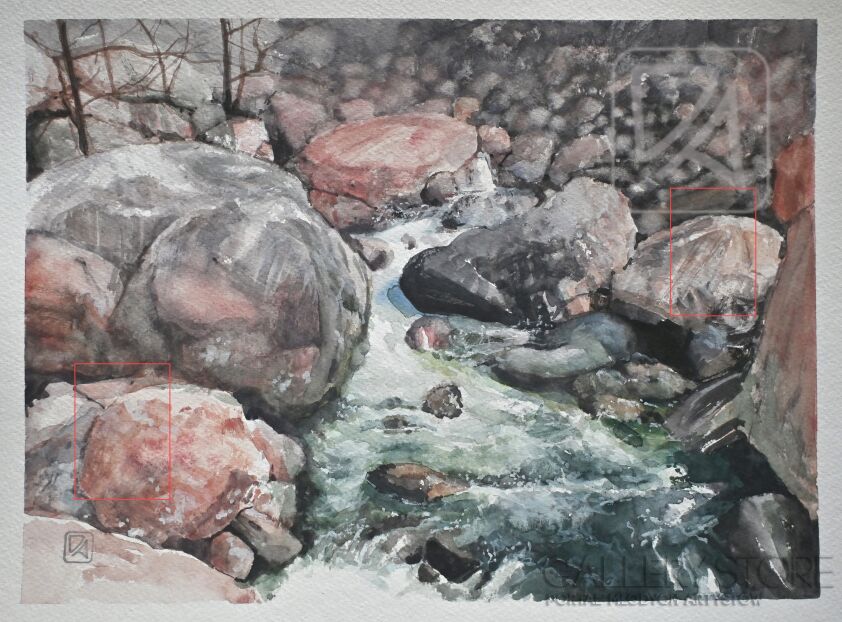 Agnieszka Długołęcka-Kamienie II (cykl)-Malarstwo