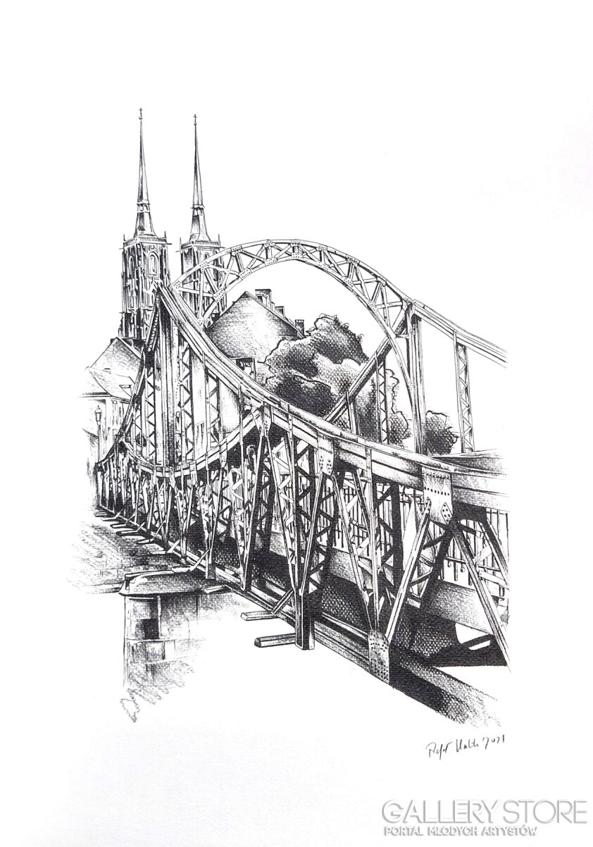 Rafał Kulik-Wrocław, architektura - studium detalu - 1-Rysunek