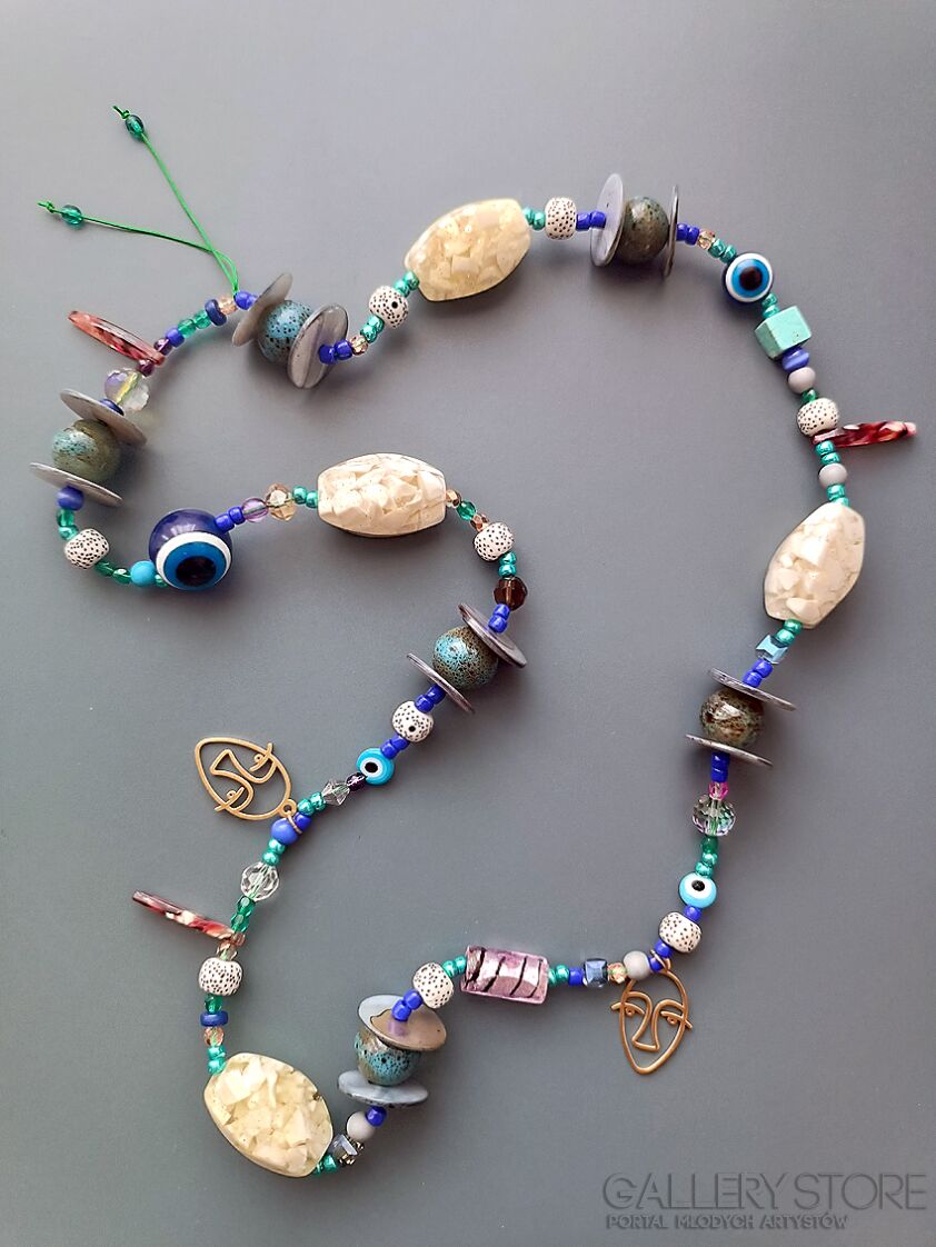 Marcin Waśka-Naszyjnik artystyczny amulet, oko proroka-Design