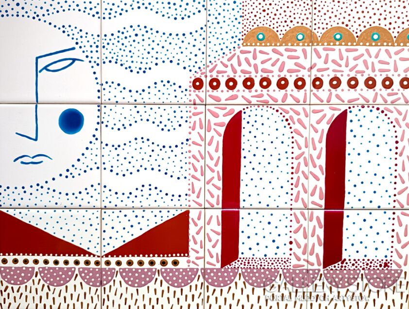 Marcin Waśka-Obraz ceramiczny, w promieniach słońca-Malarstwo